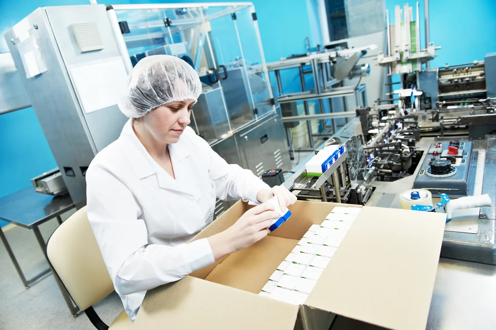 Radiantz production line packaging finished wellness products