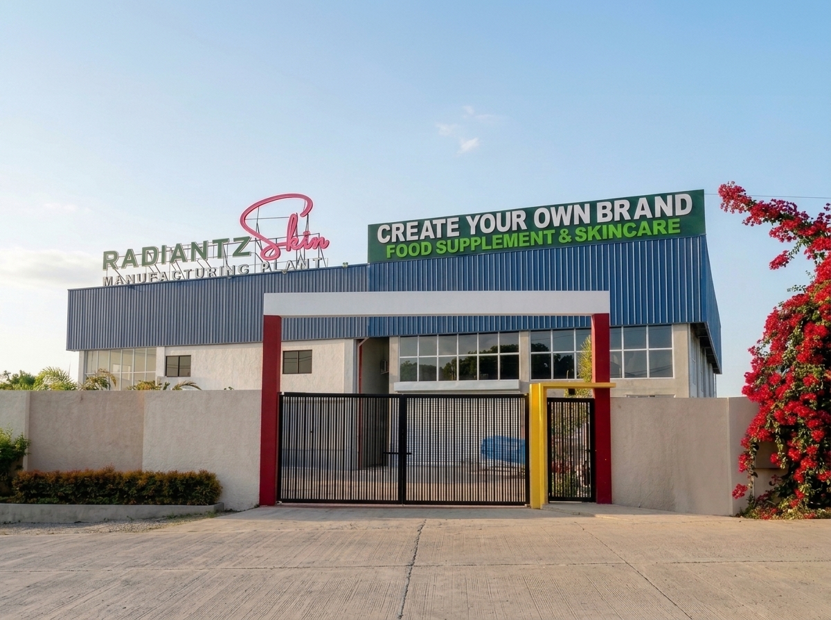 Radiantz Skin Manufacturing Plant frontage in Santa Maria, Bulacan