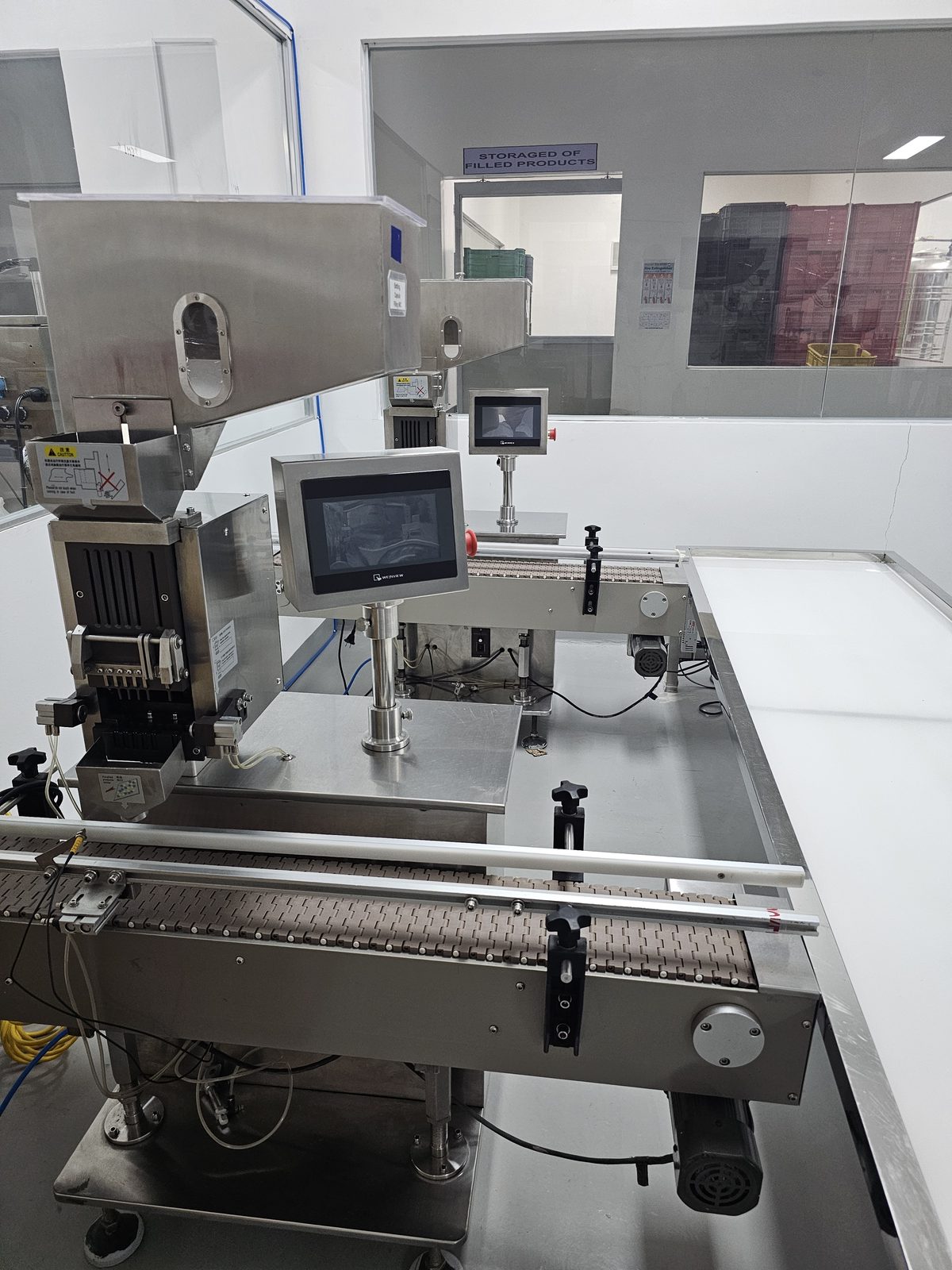 Blister packaging line detail