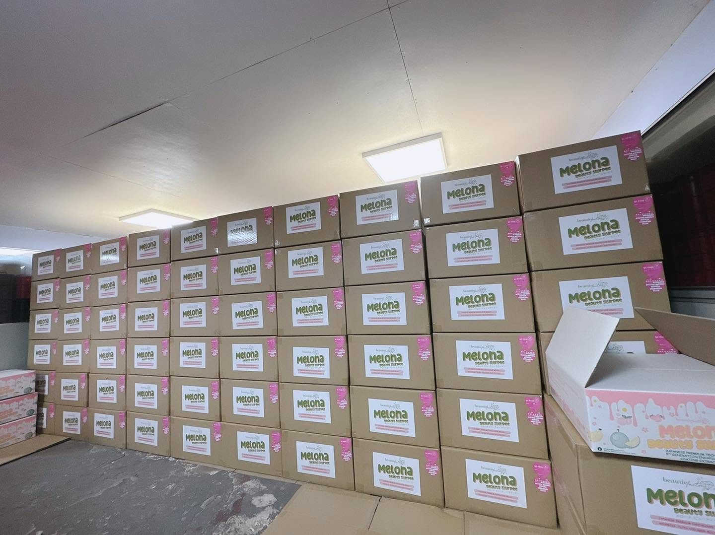Palletized finished products ready to ship